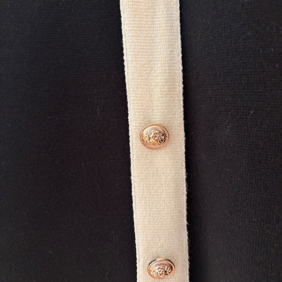 ENDLESS ROSE CONTRAST TRIM KNIT DRESS PETITE SMALL SLEEVELESS - Picture 6 of 9